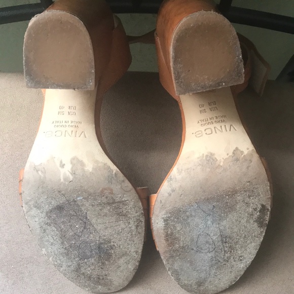 Vince Leather Heeled Sandals - Picture 3 of 4